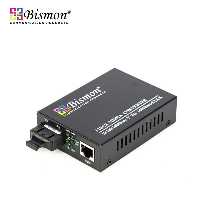 Media Convertor 10/100/1000 BaseTX to 1000 Base FX,SC Multi-Mode, 500M.
